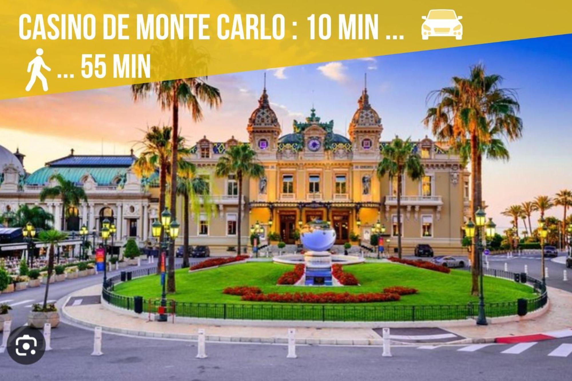 Luxueux Appartement - Vue Mer - Piscine - Free Parking - Monaco Cap-d'Ail Exterior photo
